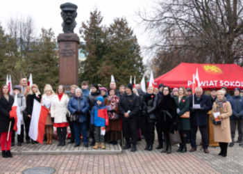 Uroczyste obchody Święta Niepodległości w Sokółce.