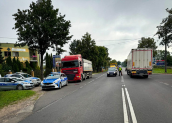 Czterdziestosiedmiolatek jechał ciężarówką, miał blisko pół promila.