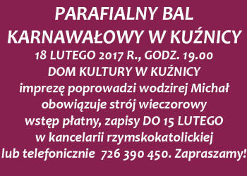 Parafialny Bal Karnawałowy w Kuźnicy