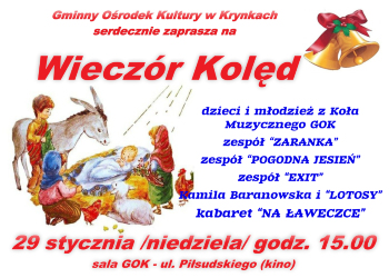 Krynki: wieczór kolęd w GOK-u