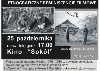 Pokaz archiwalnych filmów etnograficznych z Sokólszczyzny