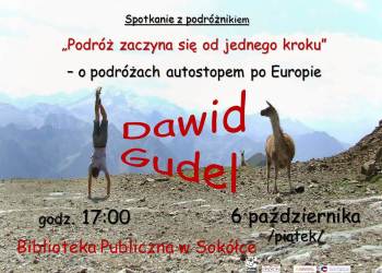 Spotkanie z Dawidem Gudelem w Bibliotece Publicznej w Sokółce