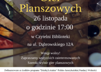 Wieczór giel planszowych odbedzie się w sokólskiej bibliotece.