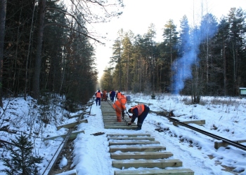 W Nadleśnictwie Hajnówka trwają prace remontowe kolejki wąskotorowej