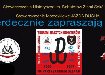 Zaproszenie na II Rajd Jednośladów Śladami Bohaterów