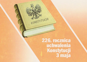 226. rocznica uchwalenia Konstytucji 3 maja - zaproszenie