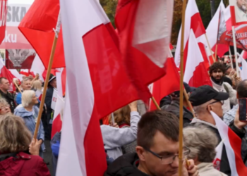 Protest PiS przed Ministerstwem Sprawiedliwości.